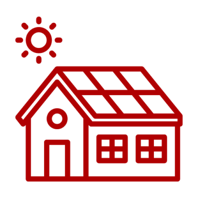 Icono paneles solares servicios energías renovables